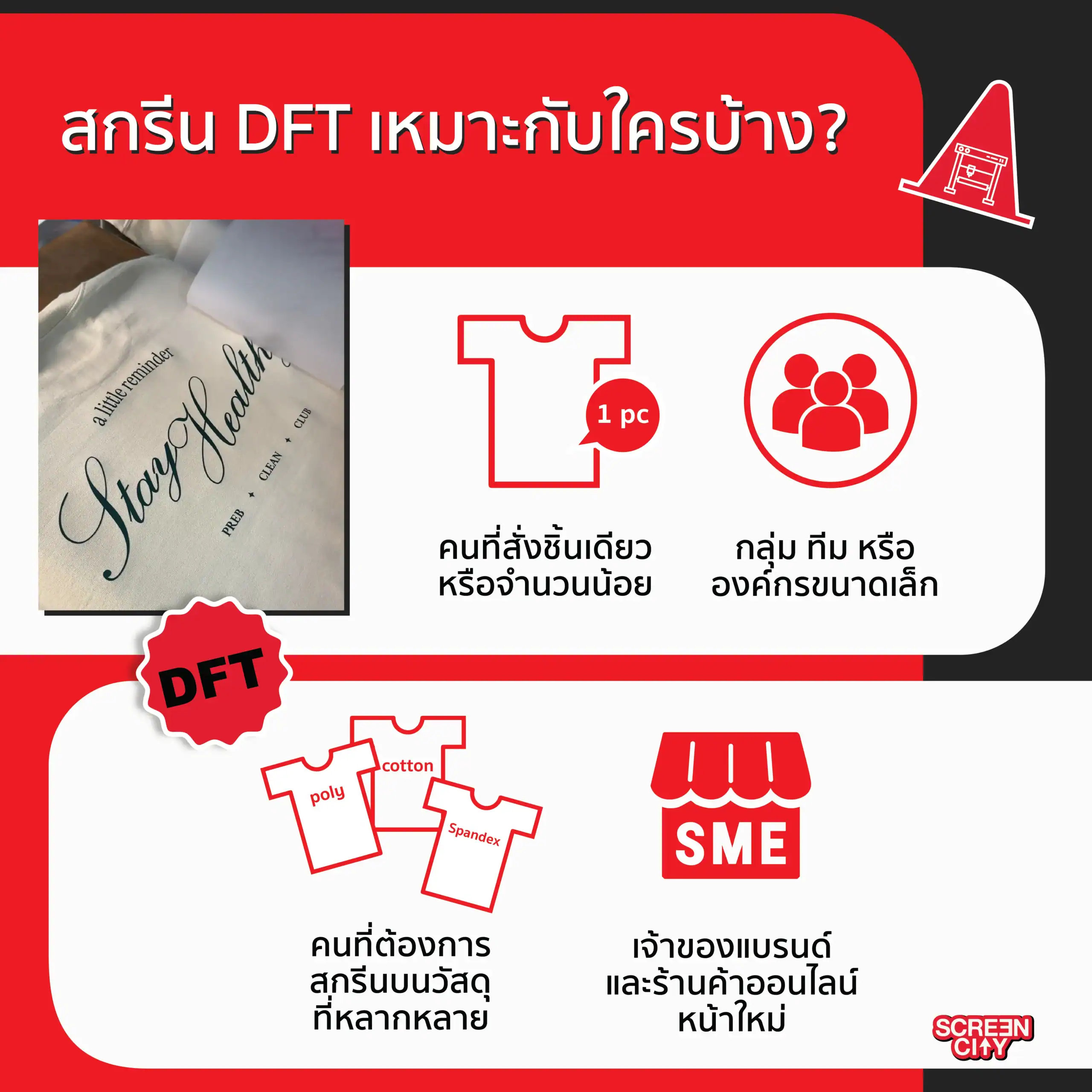 สกรีน DFT เหมาะกับใครบ้าง