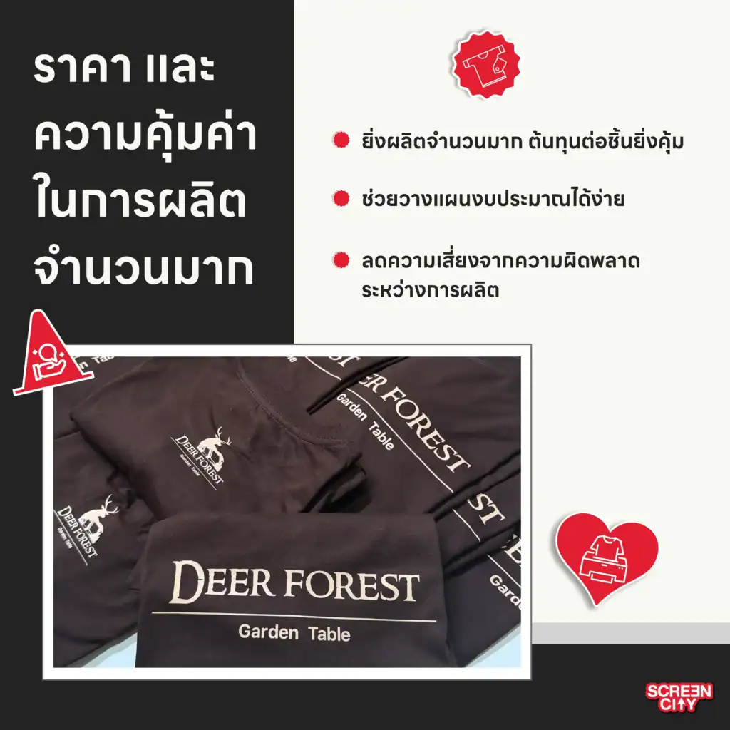 ราคา และความคุ้มค่าในการผลิตจำนวนมาก