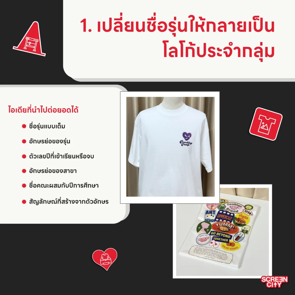 เปลี่ยนชื่อรุ่นให้กลายเป็นโลโก้ประจำกลุ่ม