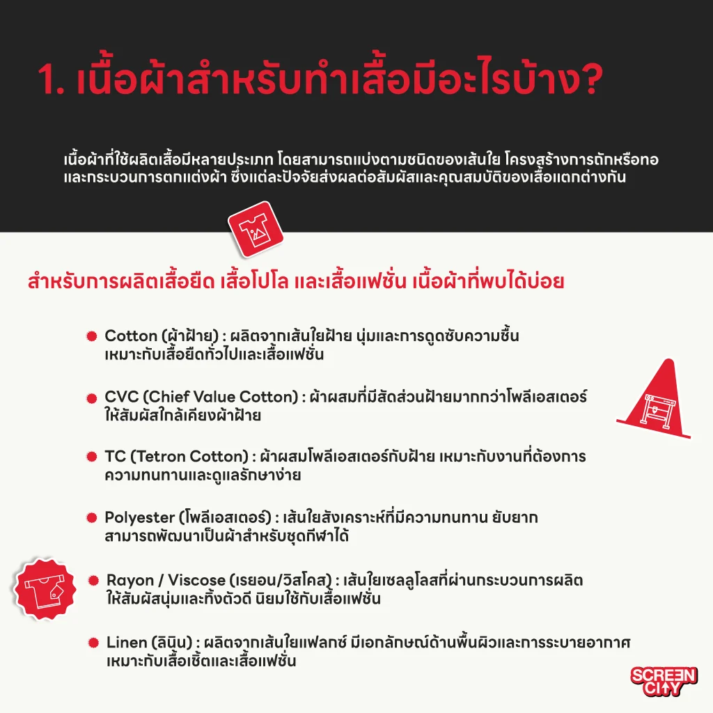 เนื้อผ้ามีกี่แบบ