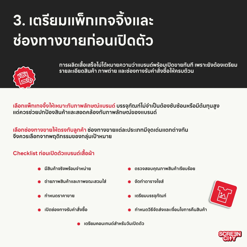 เตรียมแพ็กเกจจิ้งและช่องทางขายก่อนเปิดตัว